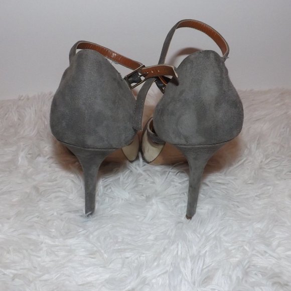 MALONE SOULIERS GRAY & BEIGE Heel SIZE 40 - Picture 7 of 9